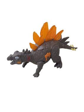 ZURU Smashers Light Up Stegosaurus Dino Figure Series 4 Orange Plates